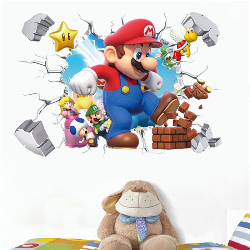 Baby Nursery Game - 3D Cartoon Anime Game Characters Wall