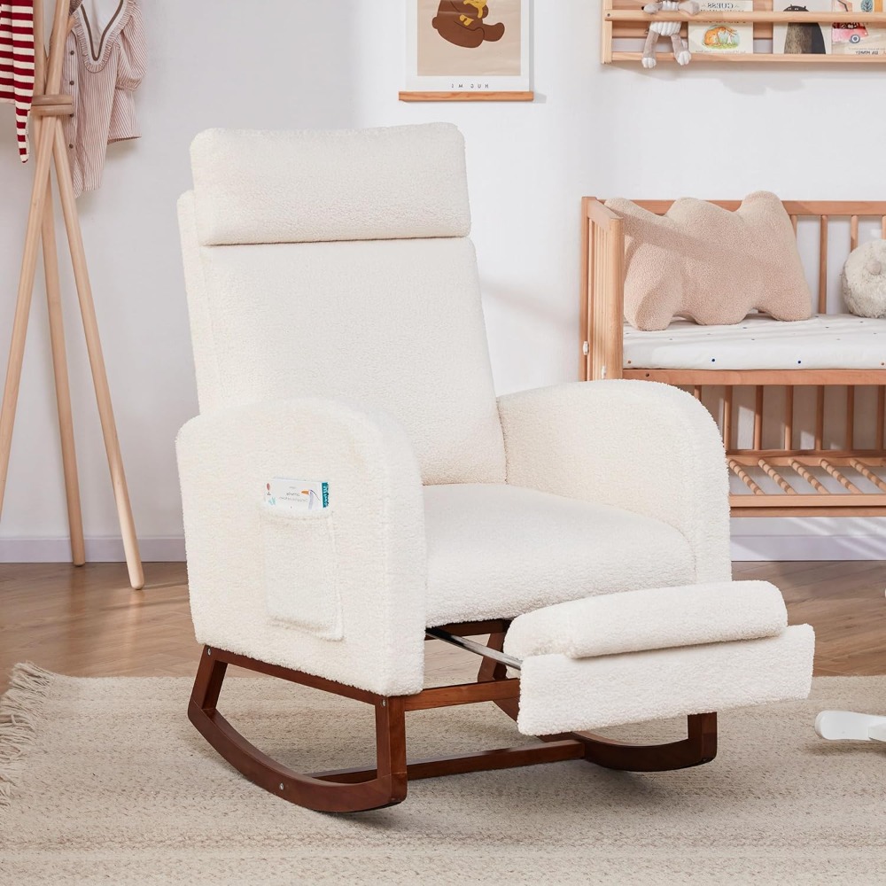 Baby Nursery Rocking Chair - Rocking Chair Nursery Chair with High