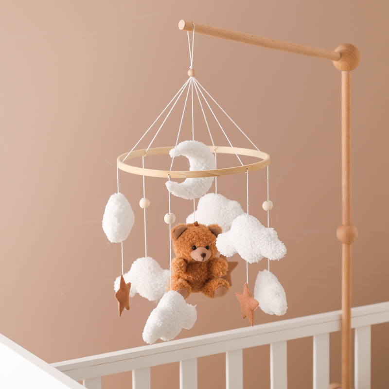 Crib Mobile Musical - Wooden Crib Mobile Baby Bed Bell