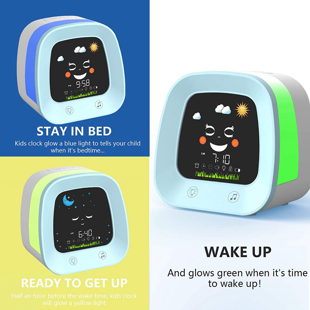 A68P-1 Set Alarm Clock Alarm C - Sound Sleep Trainer Clock ulasan dan harga