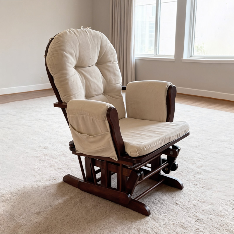 Modern Wood Glider Cushion Mat - Baby Nursery Rocking Chair ulasan dan harga