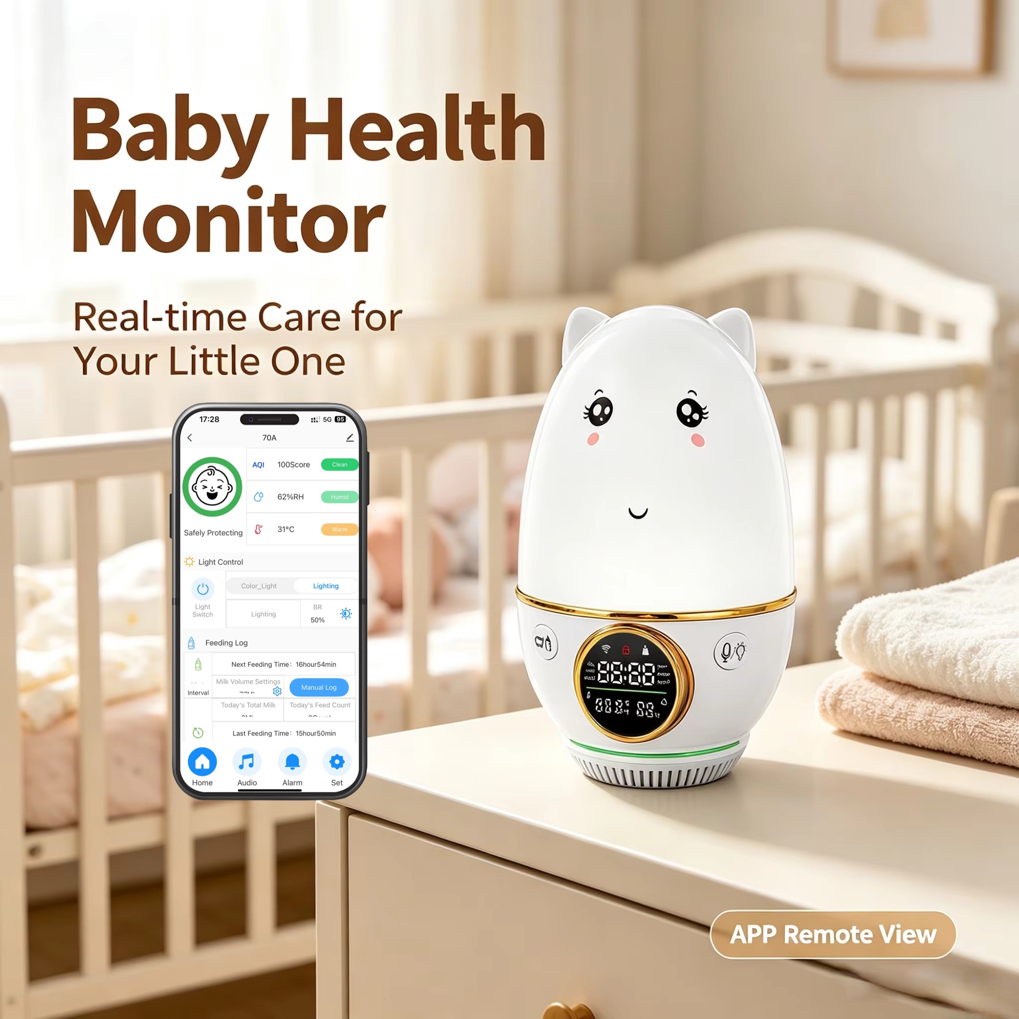 HoldPeak Baby Monitor CO₂±50pp - Baby Nursery Co ulasan dan harga