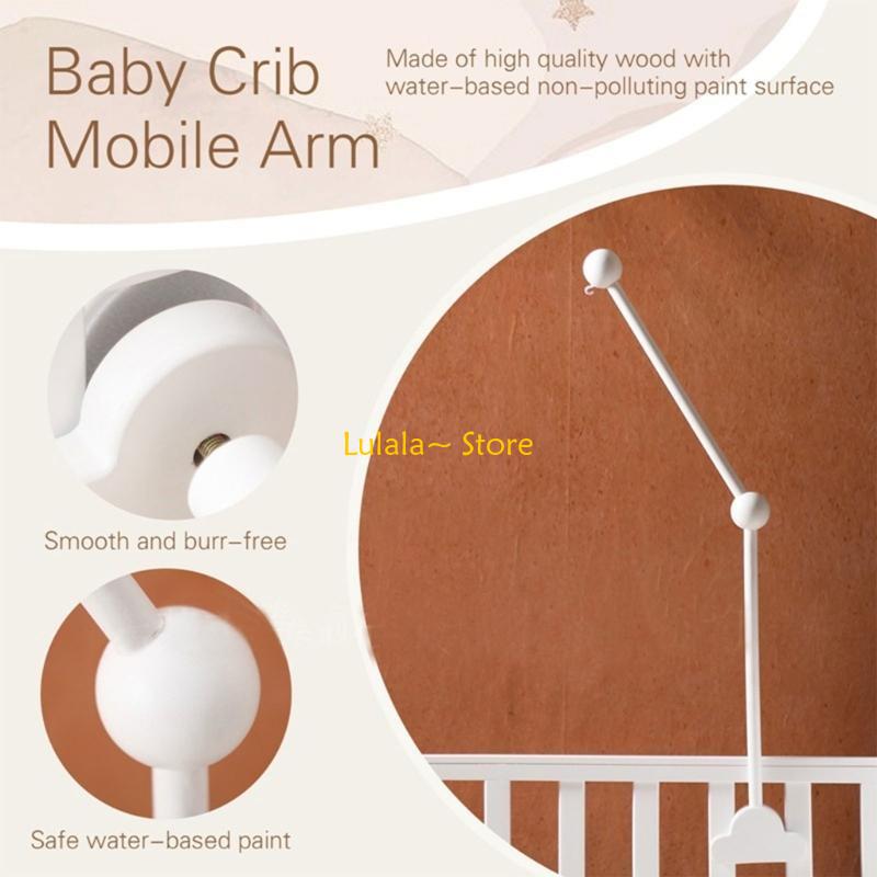 Y4QA Crib Hanging Holder Woode - Crib Mobile Musical ulasan dan harga