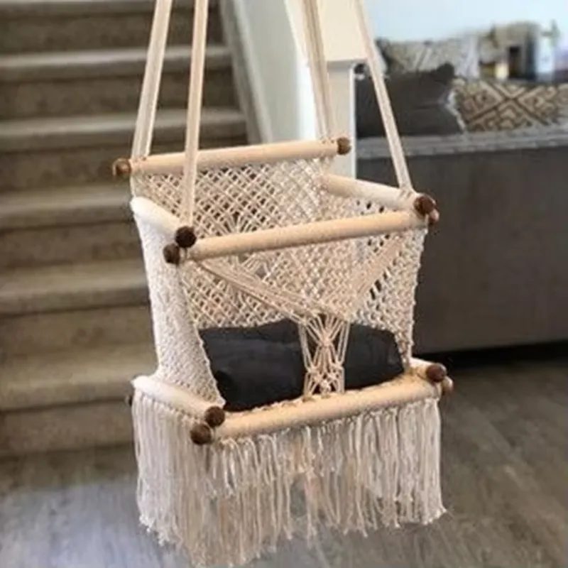 Newborn Wooden Hanging Rocking - Baby Nursery Rocking Chair ulasan dan harga