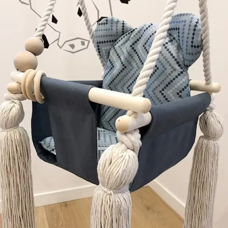 Newborn Wooden Hanging Rocking - Baby Nursery Rocking Chair ulasan dan harga