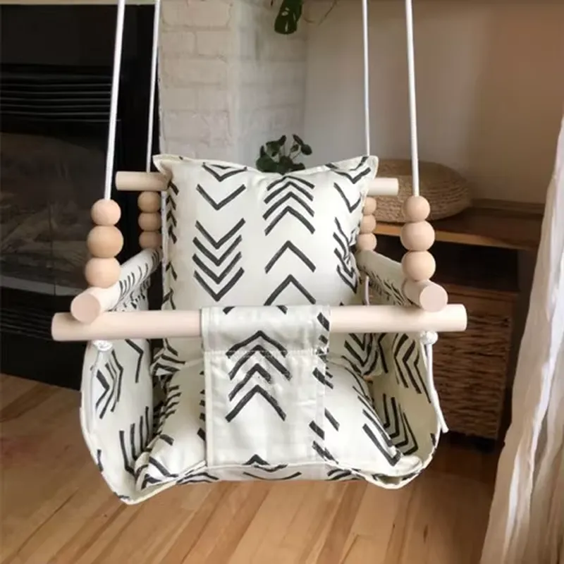Newborn Wooden Hanging Rocking - Baby Nursery Rocking Chair ulasan dan harga