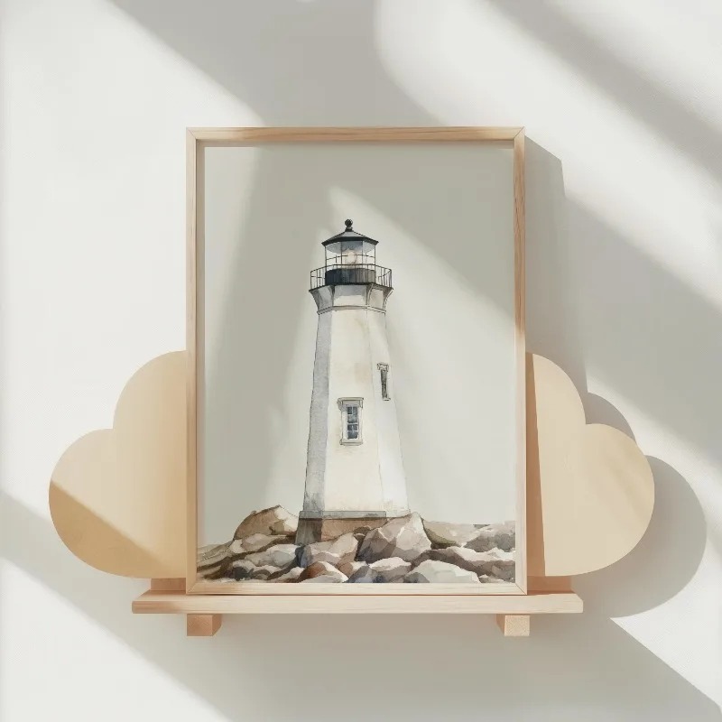 Neutral Nautical Nursery Art V - Baby Nursery Vintage Decor ulasan dan harga