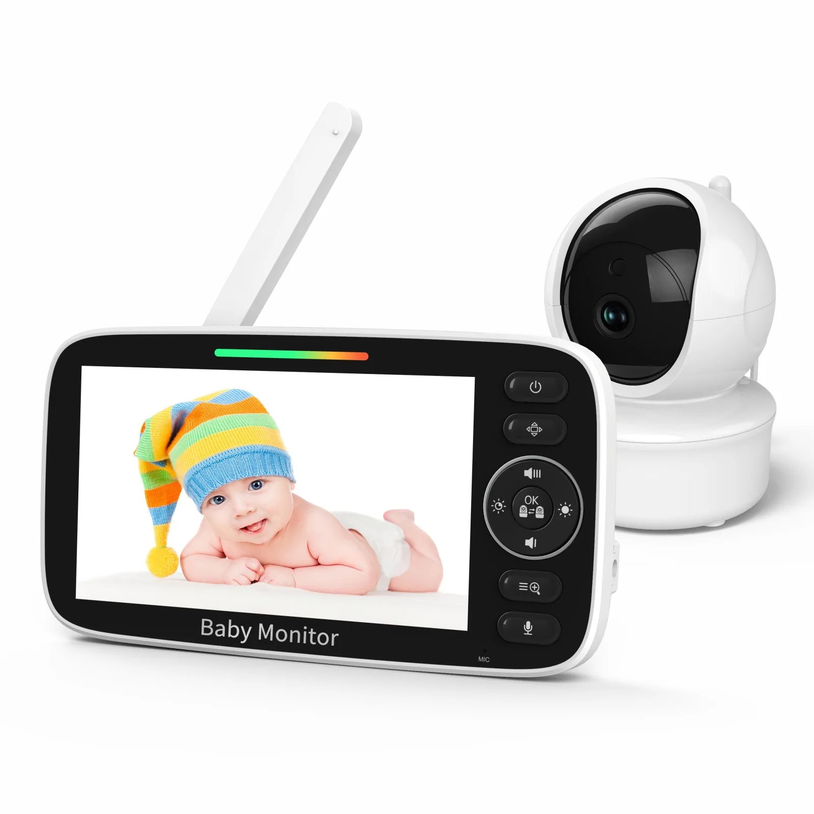 Baby Monitor with 5-inch LCD S - Baby Nursery Videos ulasan dan harga