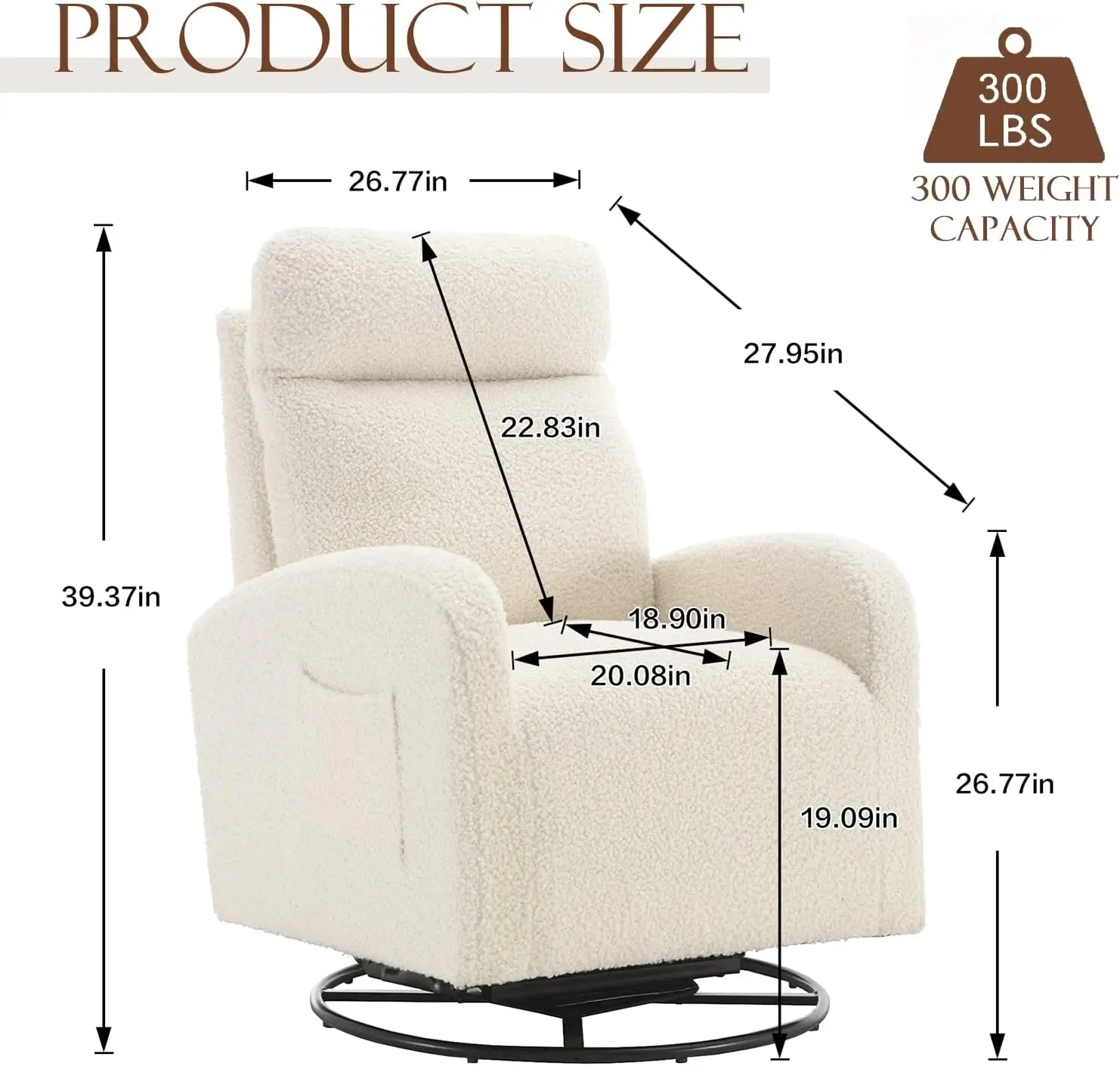 Modern Swivel Glider Chair, Up - Baby Nursery Rocking Chair ulasan dan harga