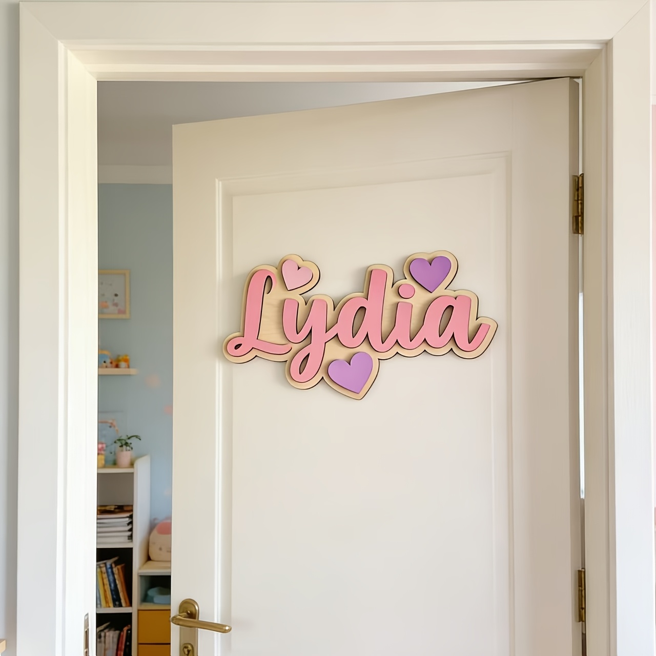 Personalized Gradient Heart Na - Baby Nursery ulasan dan harga