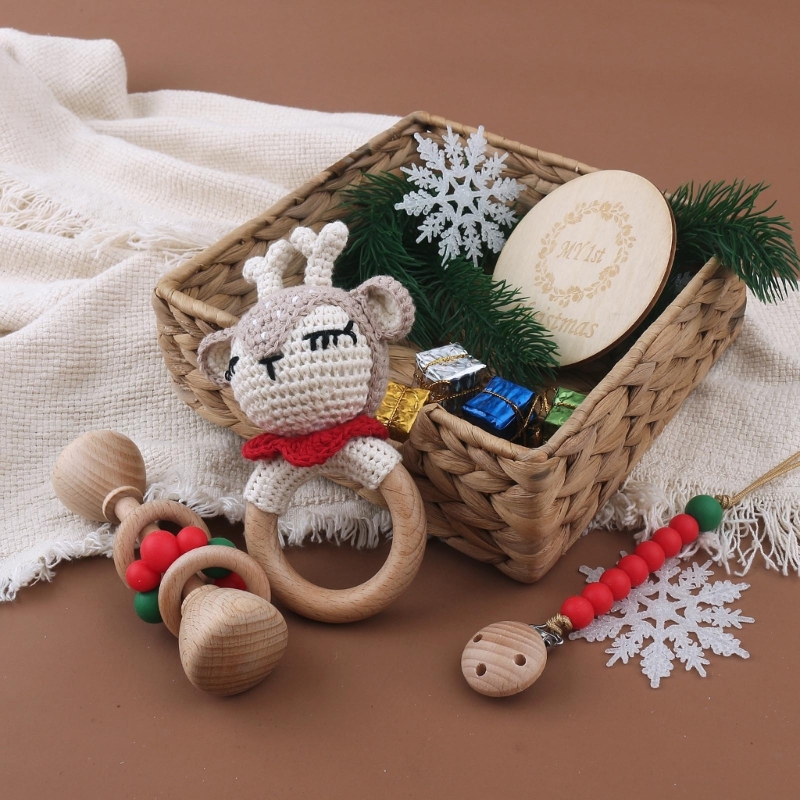 1 Set Crochet Bunny Baby Rattl - Crib Mobile Musical ulasan dan harga