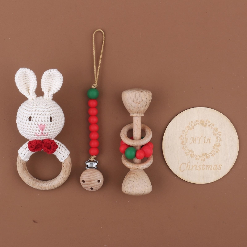 1 Set Crochet Bunny Baby Rattl - Crib Mobile Musical ulasan dan harga