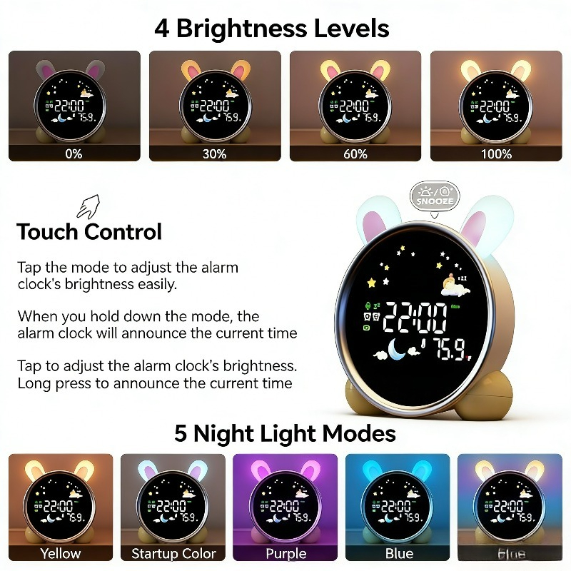Kids Alarm Clock Ready to Rise - Sound Sleep Trainer Clock ulasan dan harga