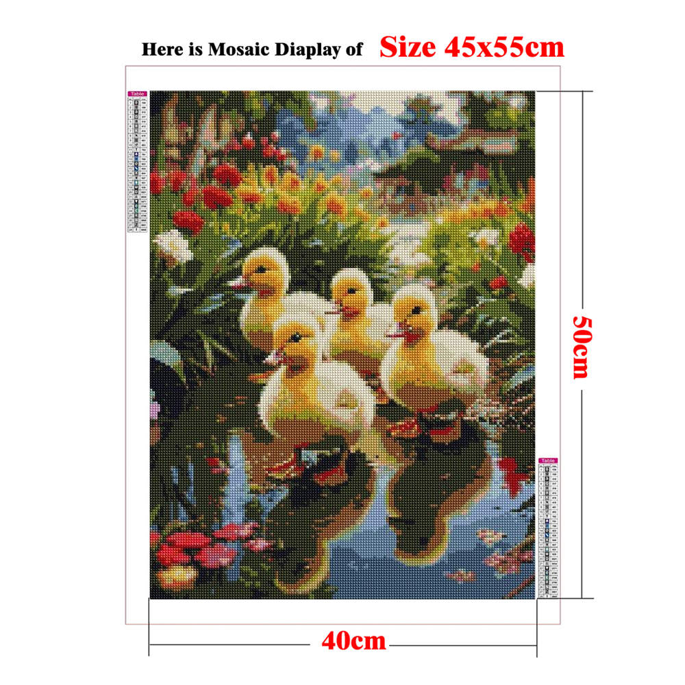 Yellow Duckling Diamond Art Ki - Baby Nursery Yellow ulasan dan harga