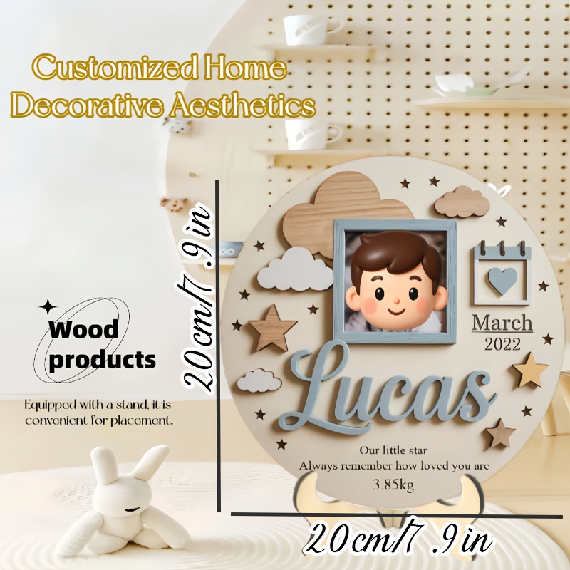 Personalized Baby Photo Frame, - Baby Nursery ulasan dan harga