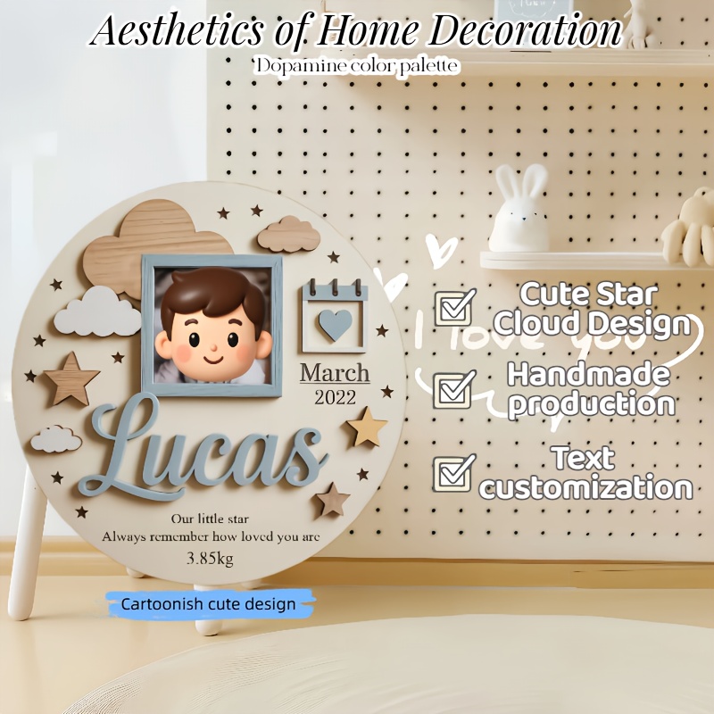 Personalized Baby Photo Frame, - Baby Nursery ulasan dan harga
