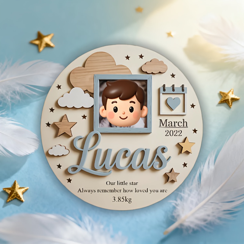 Personalized Baby Photo Frame, - Baby Nursery ulasan dan harga