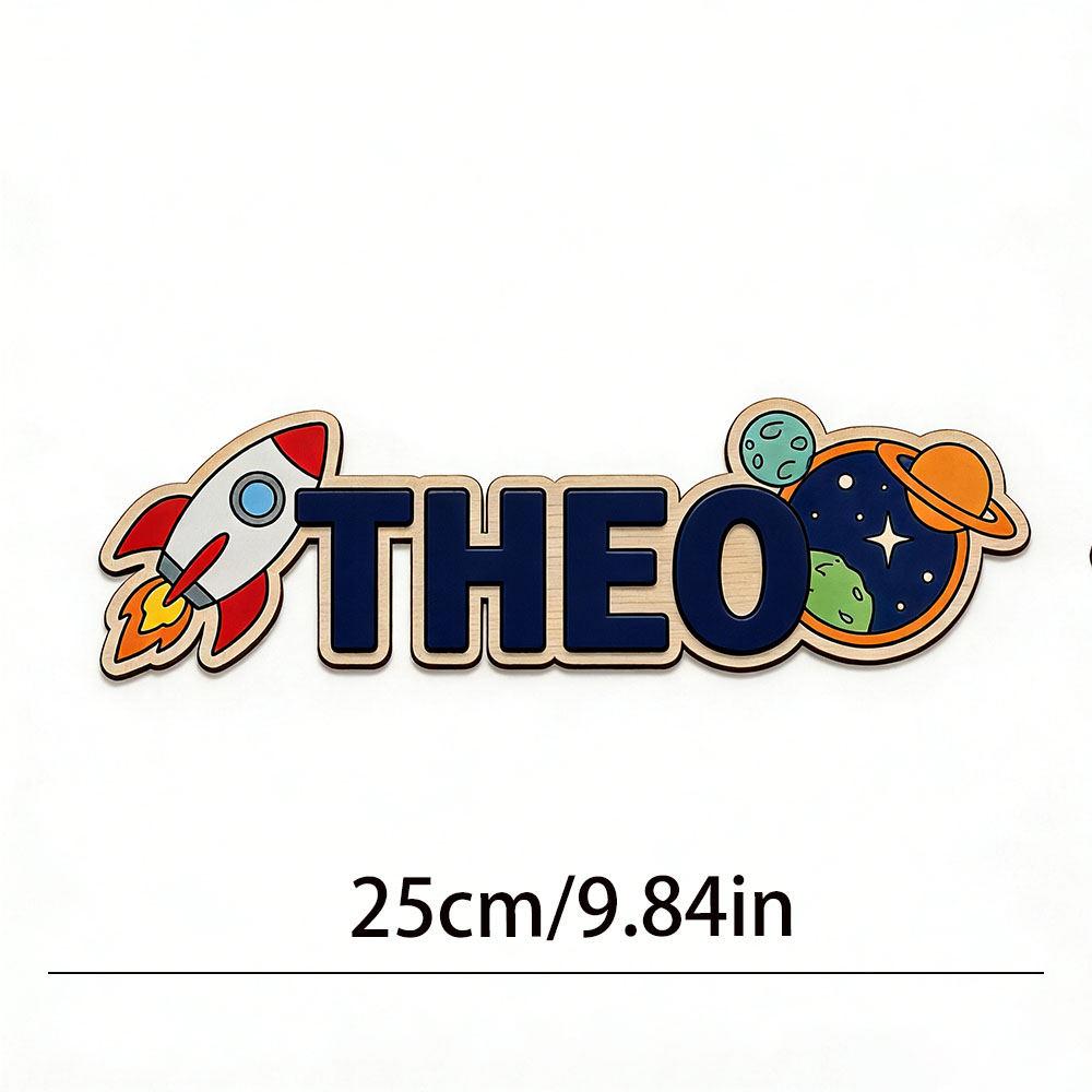 Personalized Space Rocket Name - Baby Nursery ulasan dan harga