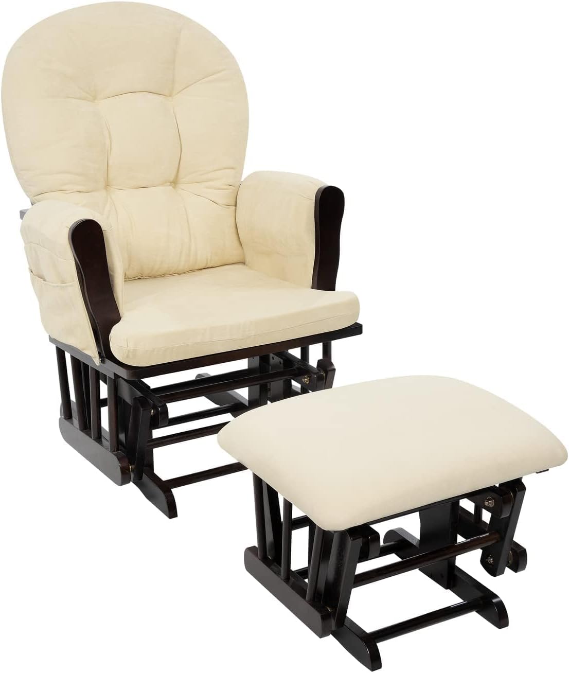 Upholstered Indoor Glider Rock - Baby Nursery Rocking Chair ulasan dan harga