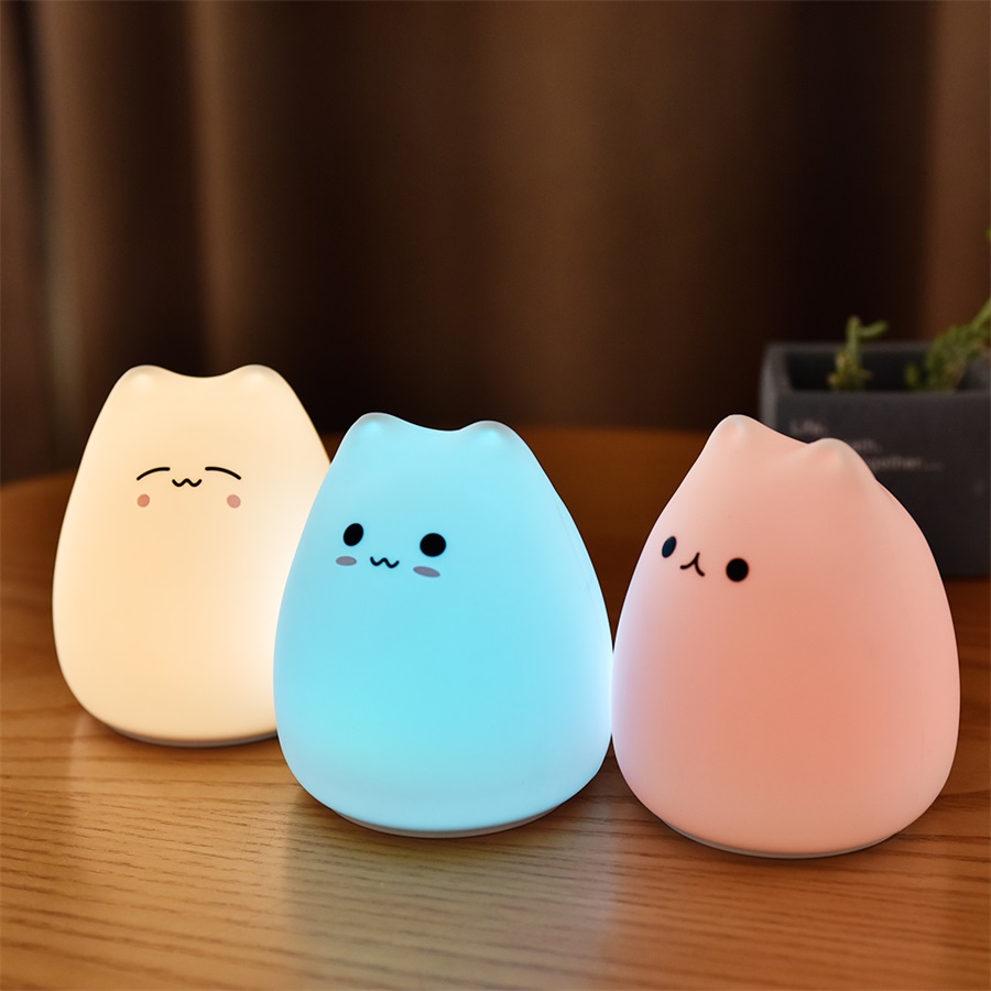 Cute Cat Night Light For Baby  - Baby Nursery Egg Light ulasan dan harga