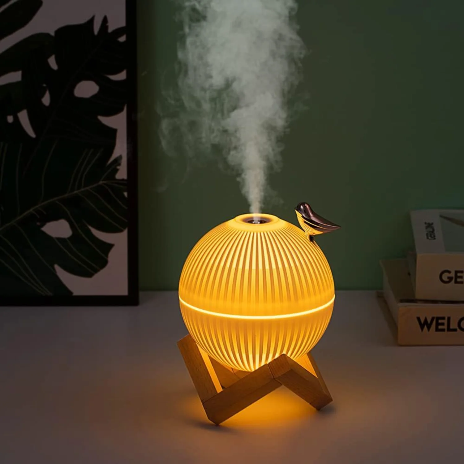 Cool Mist Mini Humidifier. Cut - Baby Nursery Yellow ulasan dan harga