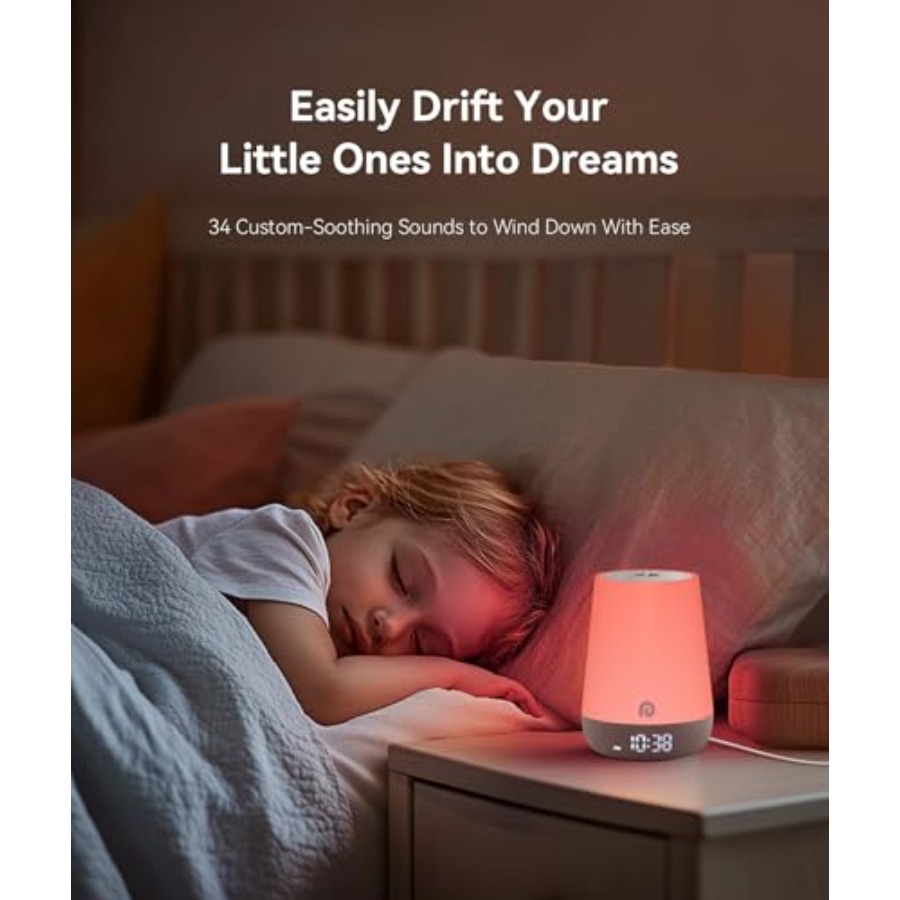 Sound Machine Baby - White Noi - Sound Sleep Trainer Clock ulasan dan harga