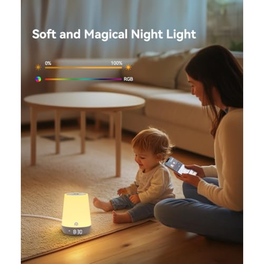Sound Machine Baby - White Noi - Sound Sleep Trainer Clock ulasan dan harga