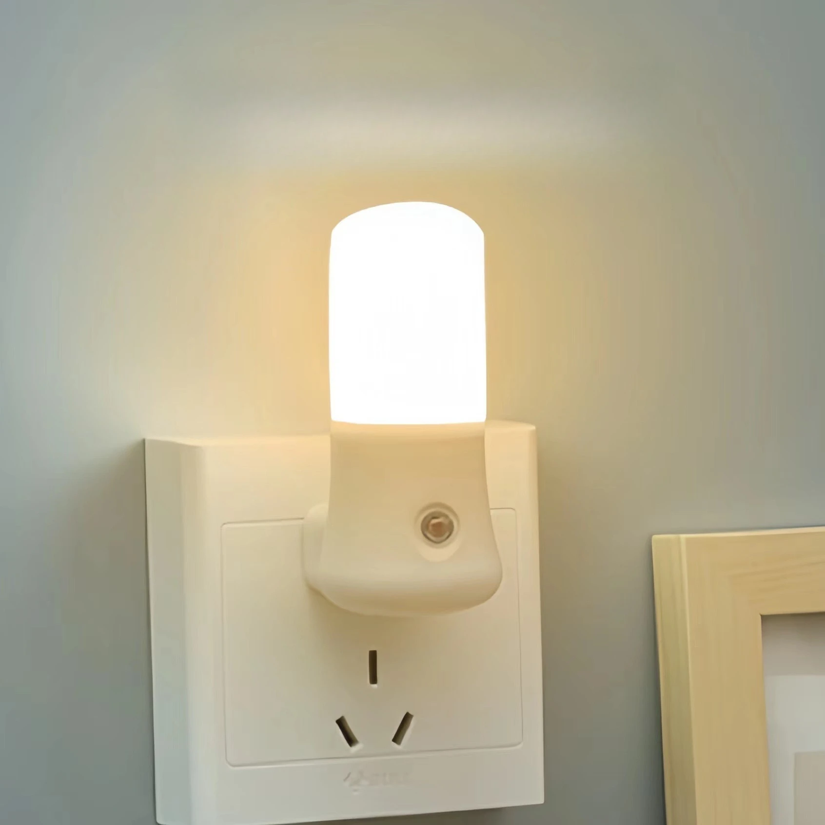 LED Night Light  White EU /USP - Baby Nursery Egg Light ulasan dan harga
