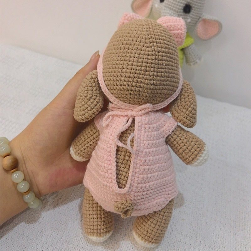 Handmade Crochet Elephant Coup - Baby Nursery Game ulasan dan harga