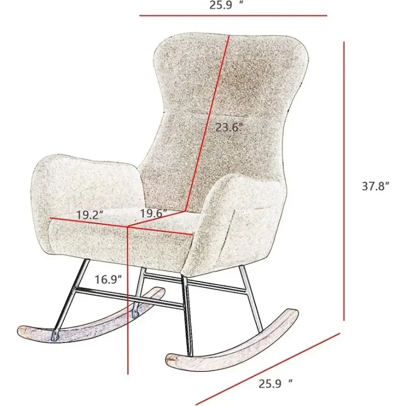 Hansones Rocking Chair Nursery - Baby Nursery Rocking Chair ulasan dan harga