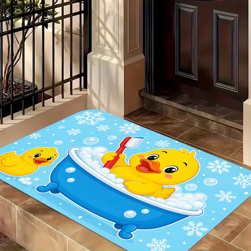 Cute Yellow Duck Bath Flannel  - Baby Nursery Yellow ulasan dan harga