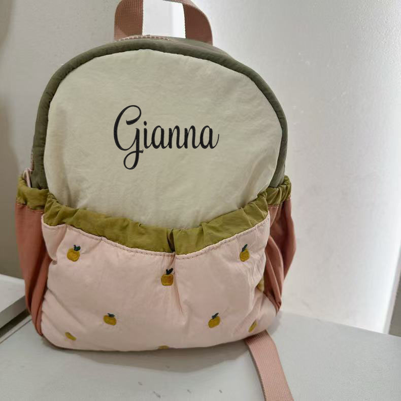 Custom Embroidery Name Baby Li - Baby Nursery Backpack ulasan dan harga