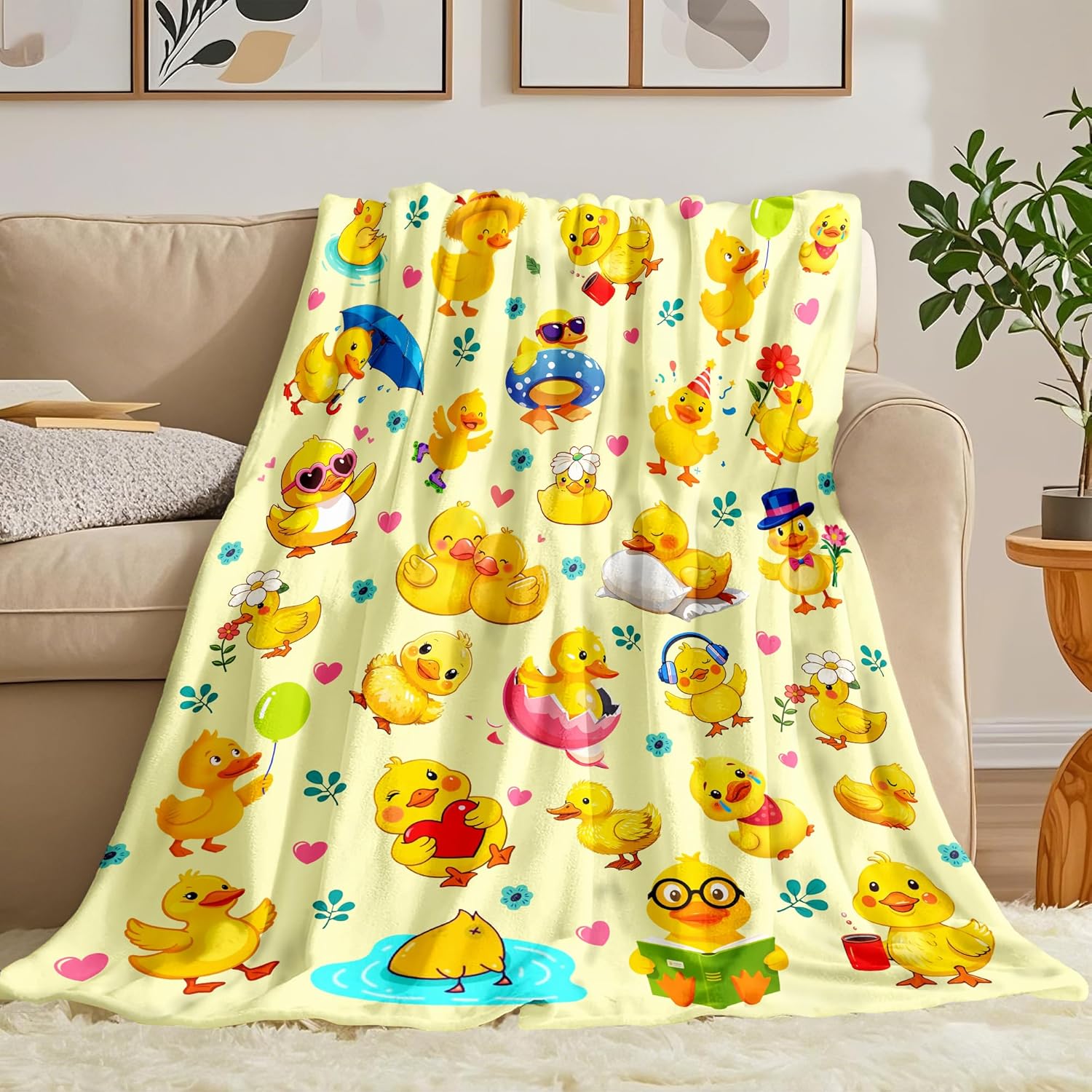 Yellow Chick Animal Print Blan - Baby Nursery Yellow ulasan dan harga