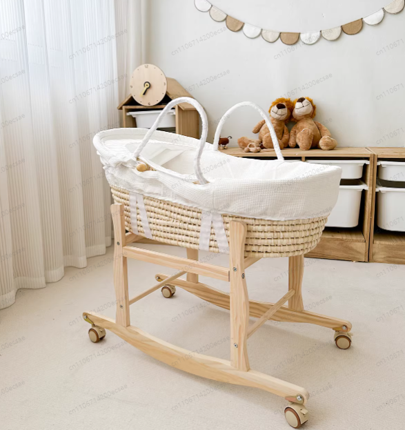 Baby Cradle, Carry Basket Port - Baby Nursery Rocking Chair ulasan dan harga