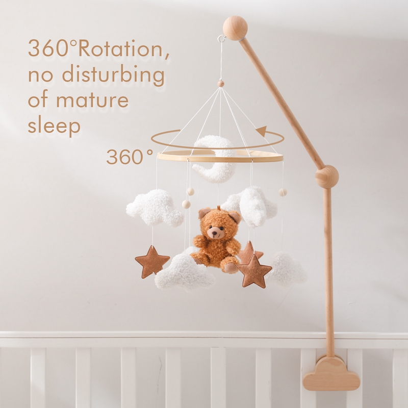 Wooden Crib Mobile Baby Bed Be - Crib Mobile Musical ulasan dan harga