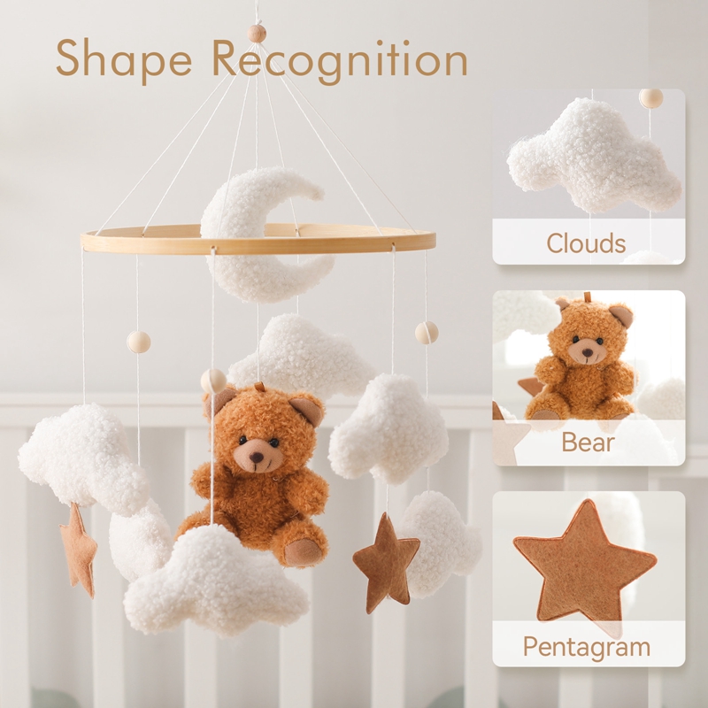 Wooden Crib Mobile Baby Bed Be - Crib Mobile Musical ulasan dan harga