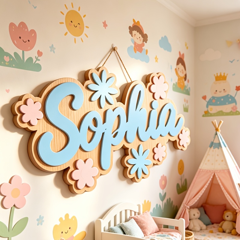 Personalized Floral Themed Nam - Baby Nursery ulasan dan harga