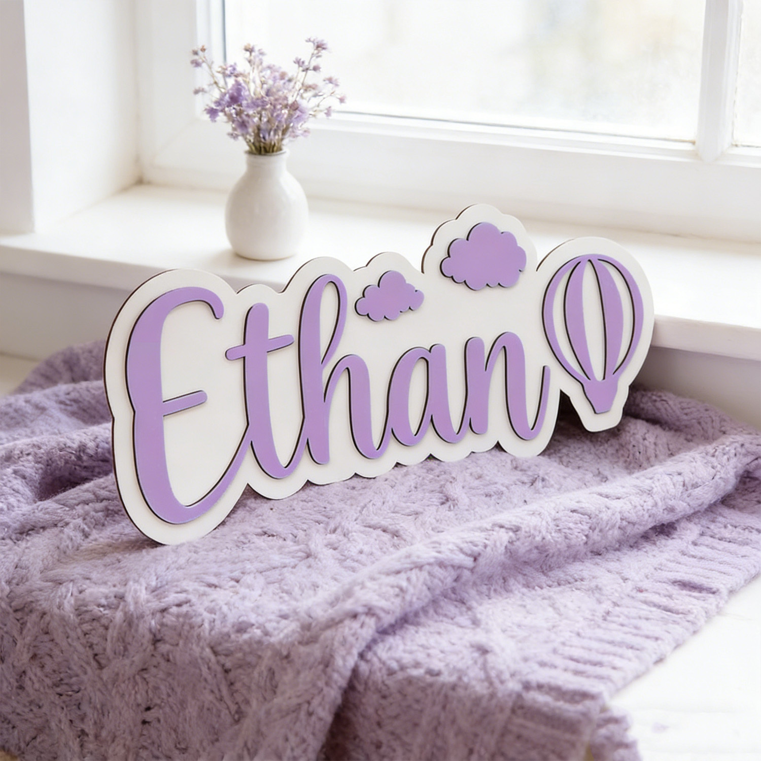 Personalized Hot Air Balloon & - Baby Nursery ulasan dan harga