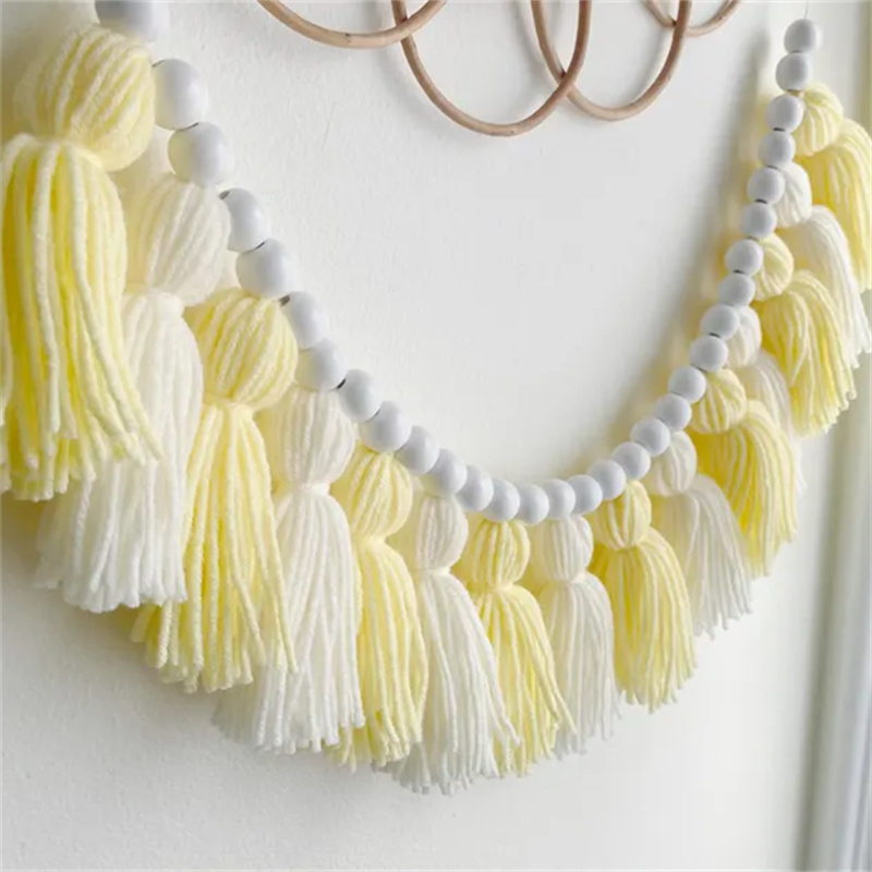 Yellow Boho Tassel Garlands Wa - Baby Nursery Yellow ulasan dan harga