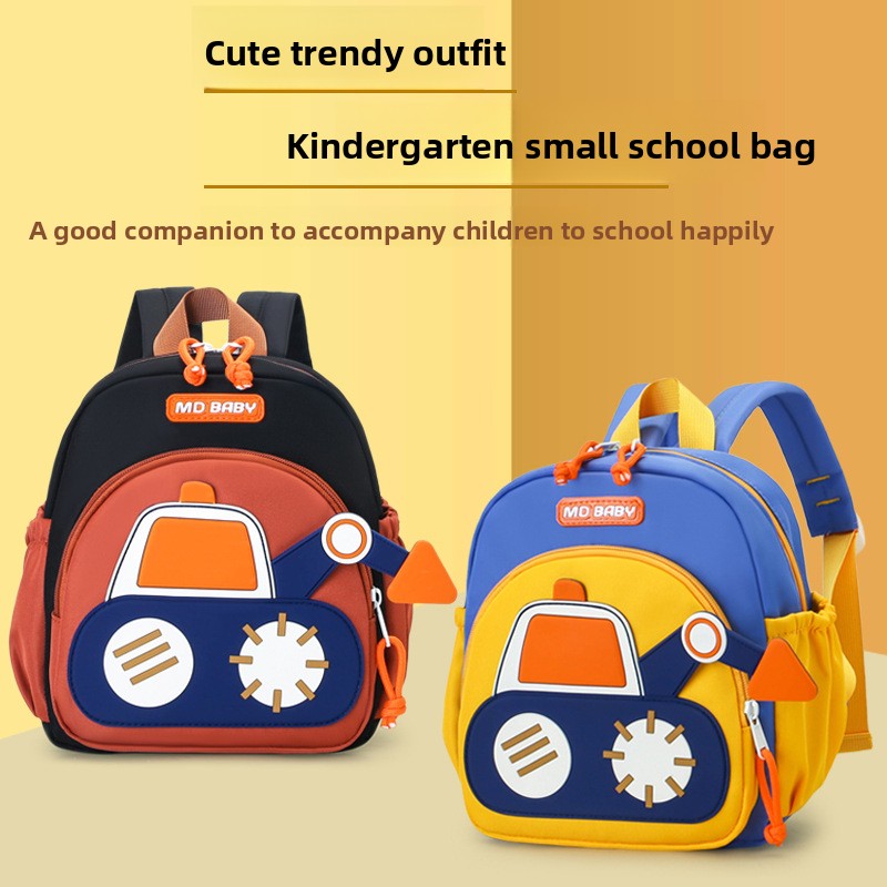 Cartoon Digger Truck Backpack  - Baby Nursery Backpack ulasan dan harga