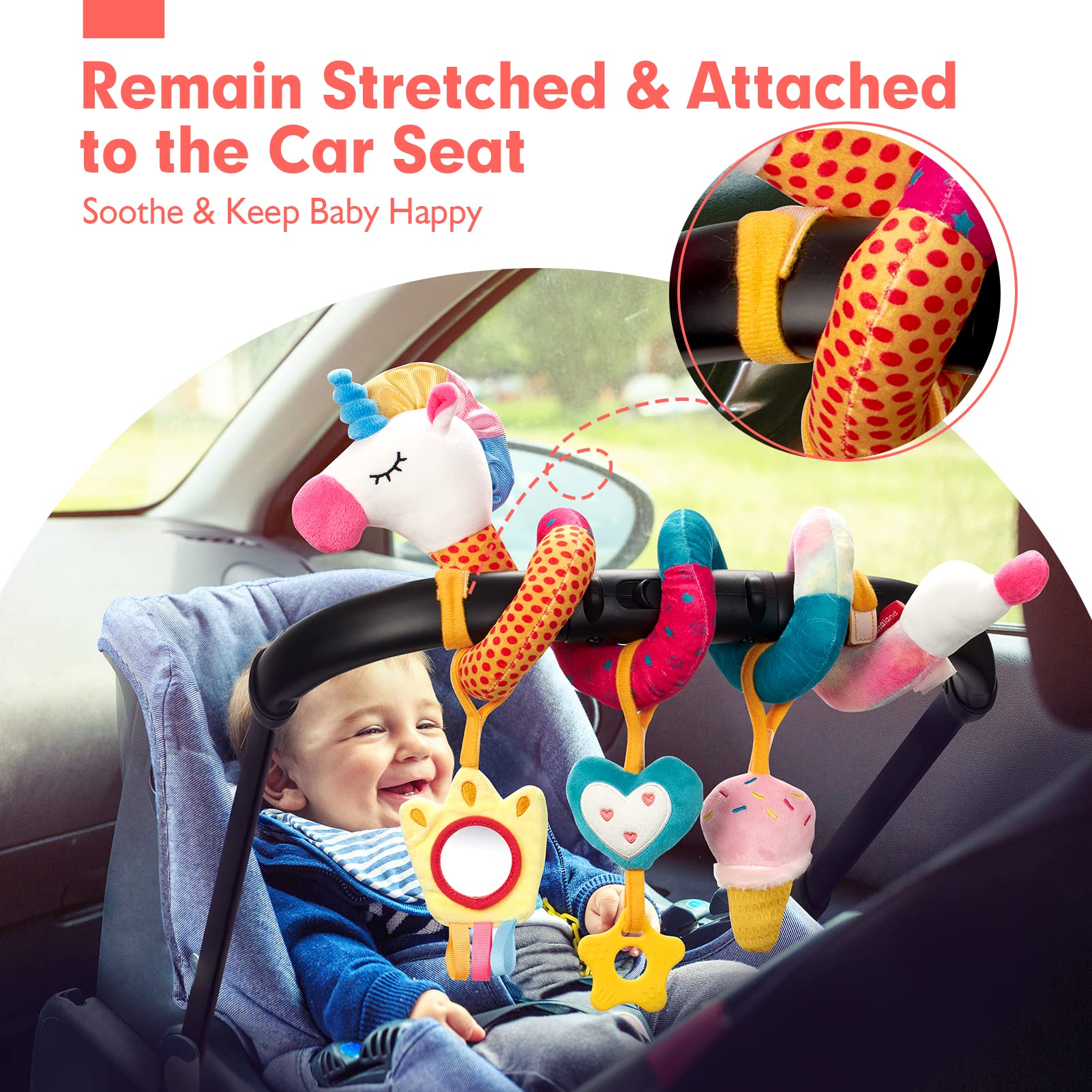 Car Seat Toys for Babies Rattl - Baby Nursery Set ulasan dan harga