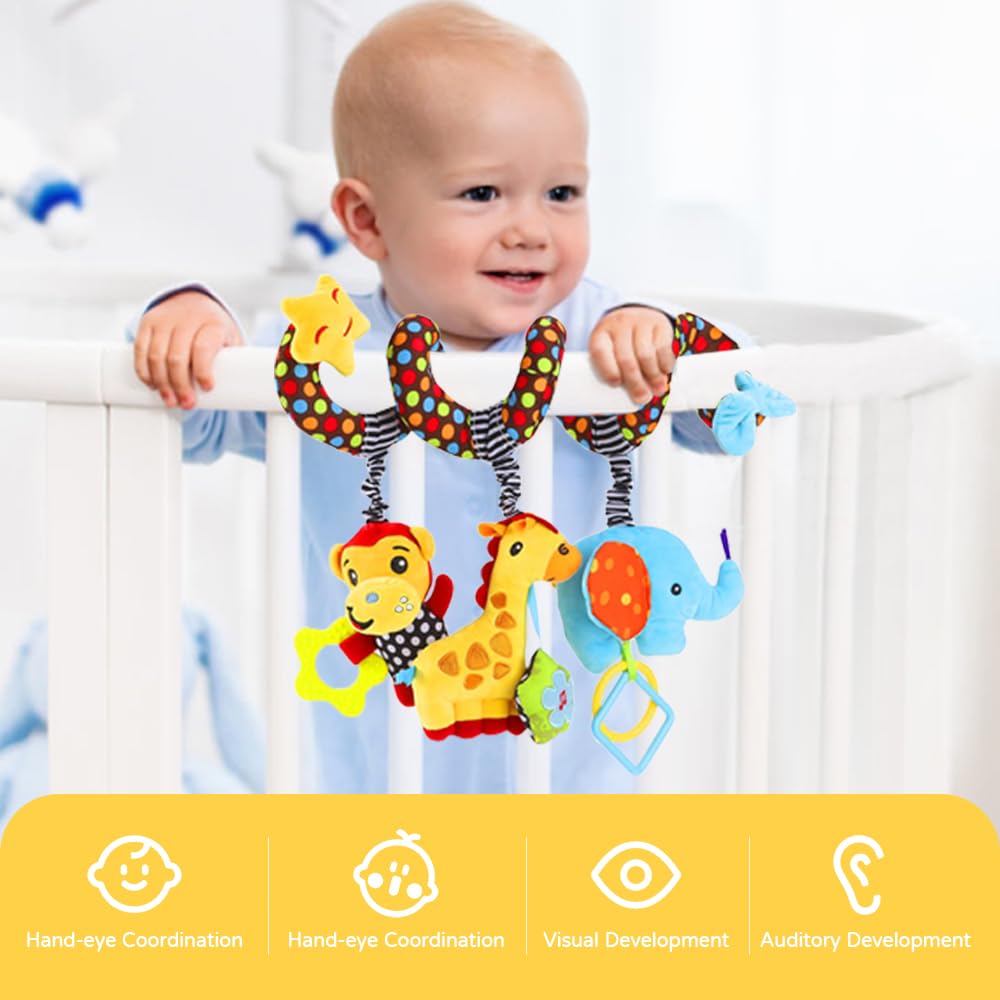 Baby Car Seat Stroller Spiral  - Crib Mobile Musical ulasan dan harga